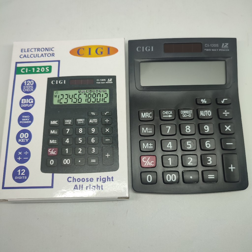 

Calculator CIGI CI-120S| Kalkulator 12 Digit | Kalkulator Dagang, Kasir