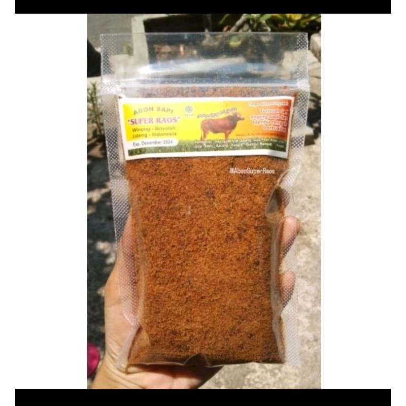 

Abon sapi murah SUPER RAOS NON SERAT kemasan 250gr