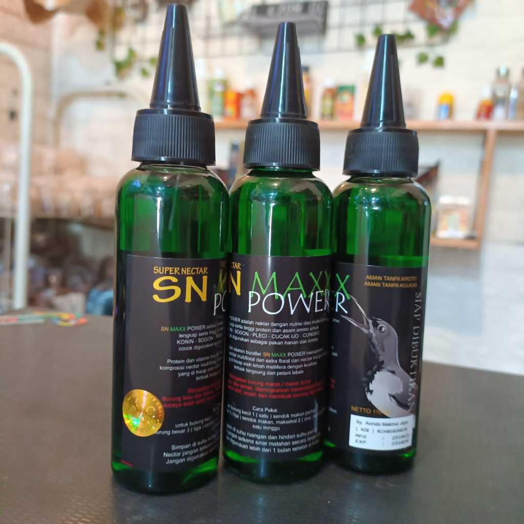 SUPER NEKTAR SN MAXX POWER HIJAU PENGGACOR BURUNG KONIN SOGON ANTI NYILET