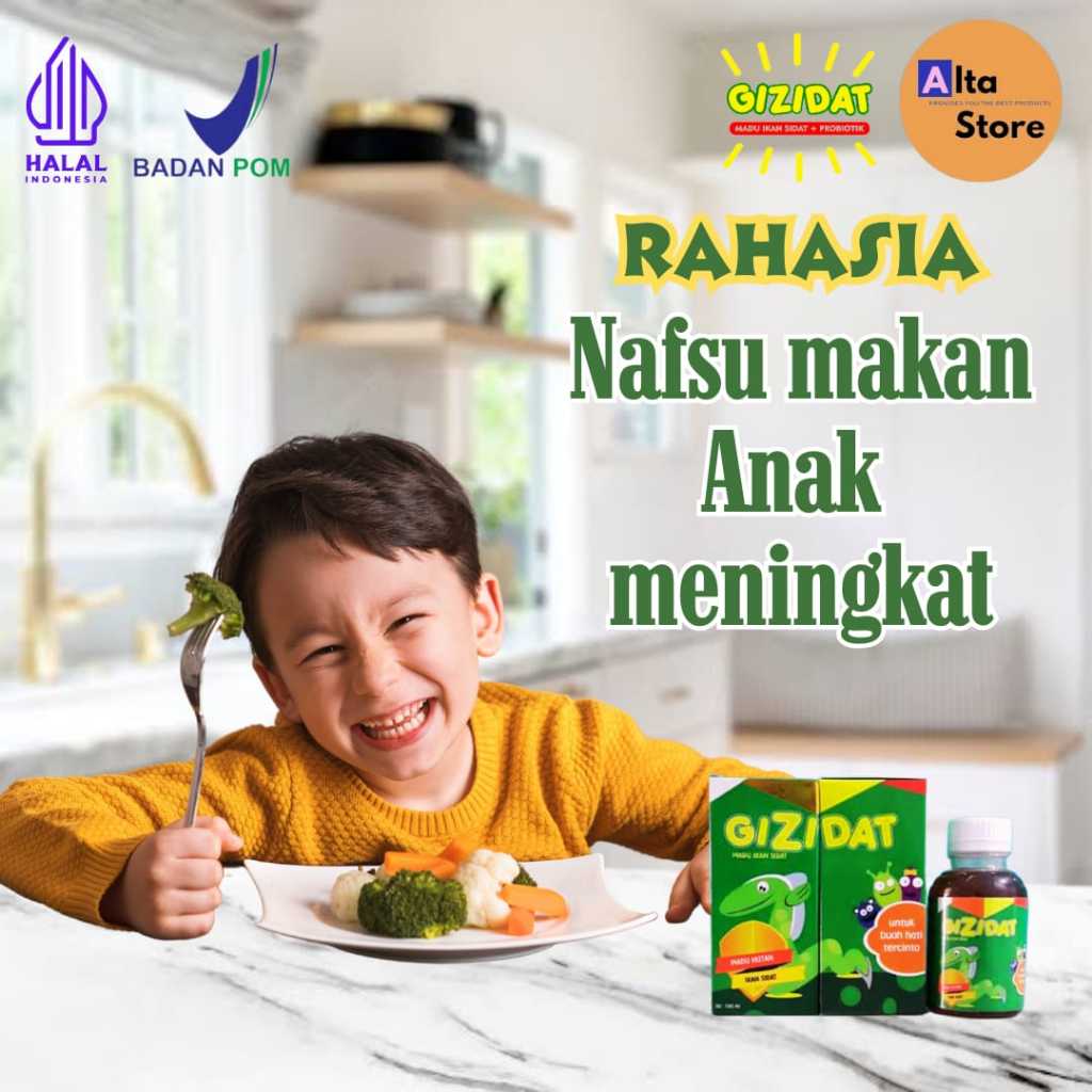 

Madu Gizidat Madu Anak Penambah Nafsu Makan Palembang 130 ml HALAL BPOM