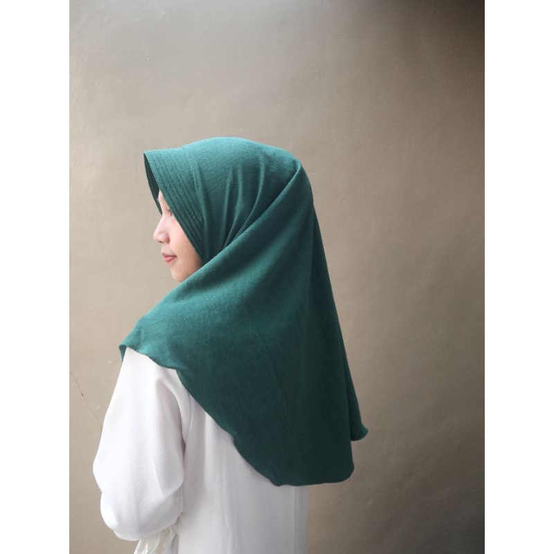 Jilbab bergo hamidah Crinkle airflow / hijab bergo crinkle size L