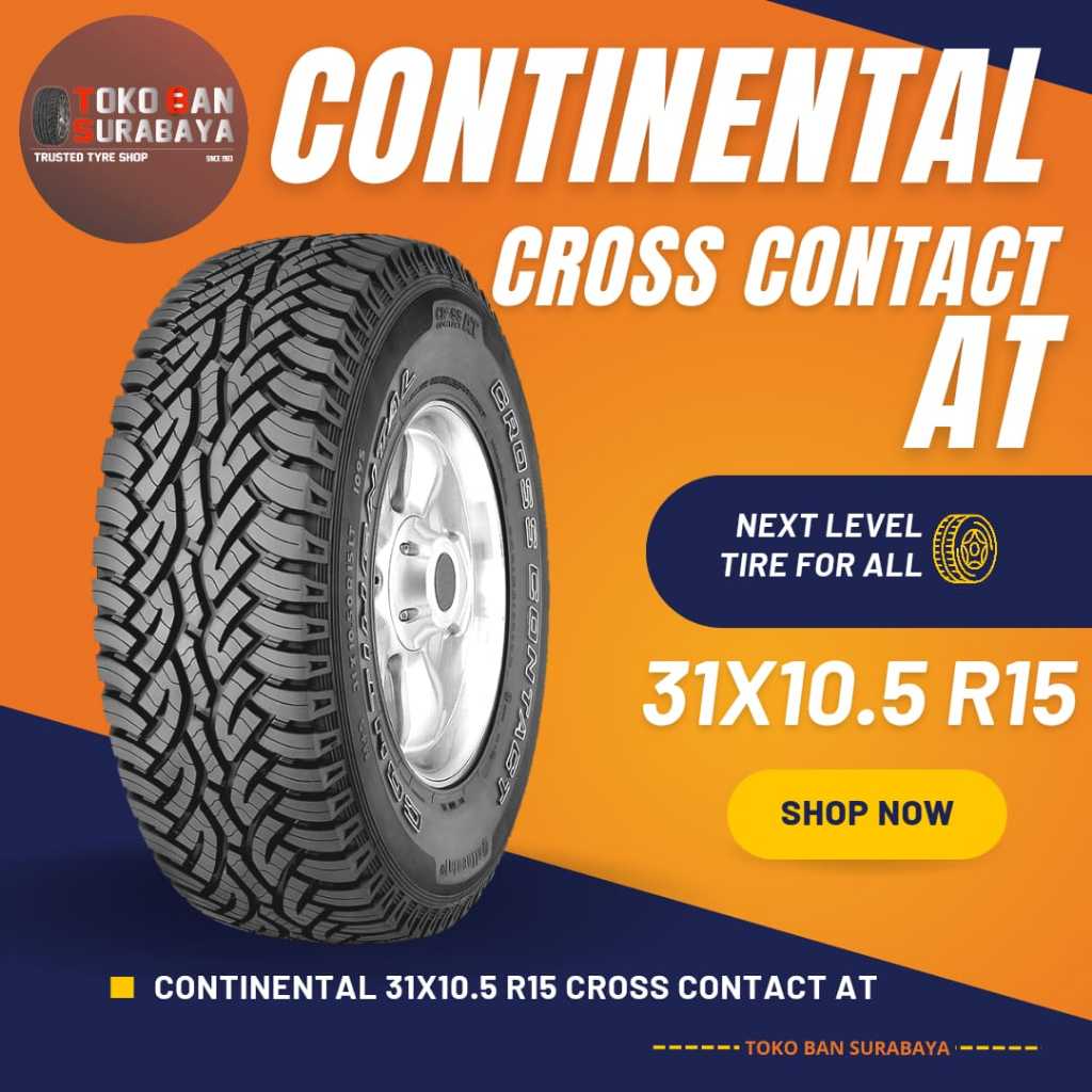 CONTINENTAL 31X10.5 R15 31X10.5R15 31/10.5.15 31/10.5R15 31 10.5 105 R15 R 15 CC AT