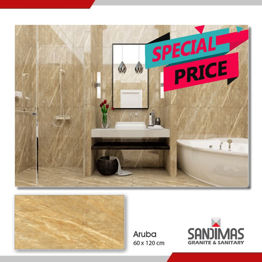 SANDIMAS LANTAI GRANIT ARUBA 60X120 1DUS ISI 2PCS=1,44M2