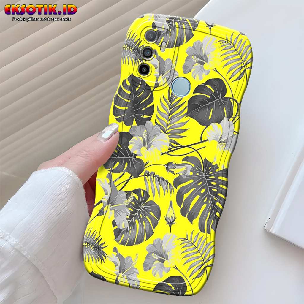 Softcase Gelombang Oppo A53 Motif - Eksotik.id - Casing Oppo A53 - Skin Case Handphone - Silikon Hp 