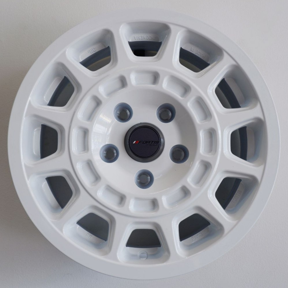VELG MOBIL ORIGINAL FORTIS WHEELS BY PAKO PRW 15 - CILEUNCA R15 x 6,5 5H 114,3 ET 38 RACING WHITE - 