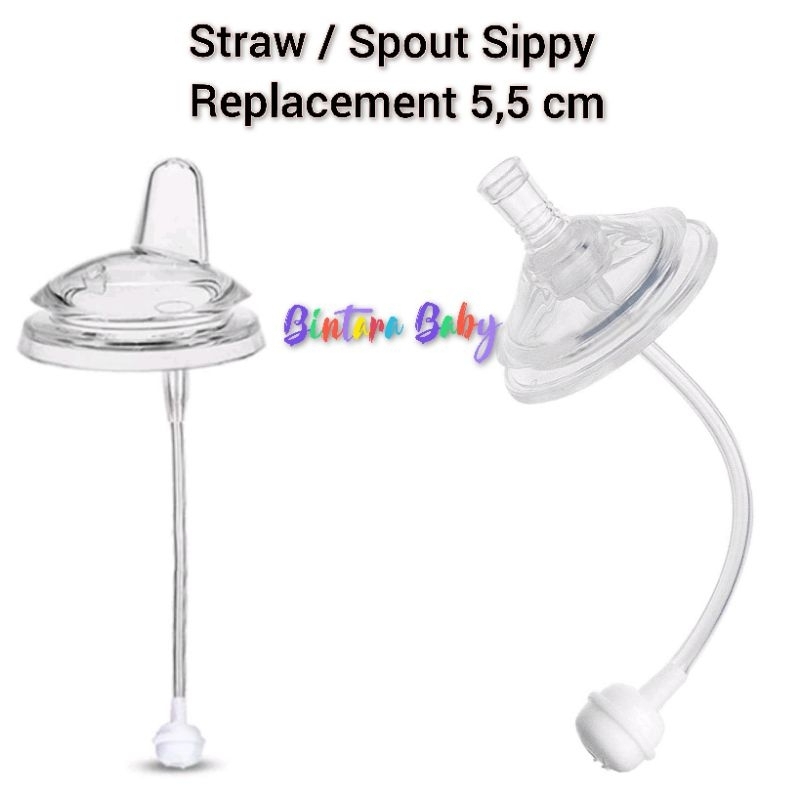 fdsv Sippy Cup straw replacer straw replacement chokeless natural straw / sedotan botol susu natural
