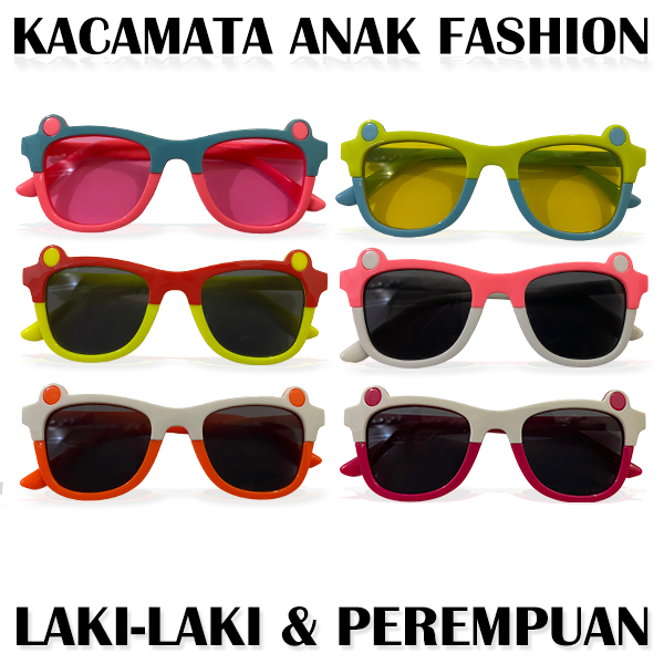 Kacamata Anak Model Mata Keroppi / Kacamata Anak New Trend / Fashion Anak Terbaru / Kacamata Fashion