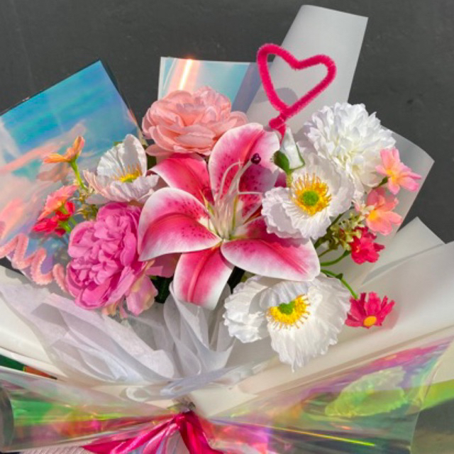 Buket Lily | Bucket Lily| Bouquet Bunga Artificial | Bunga lily