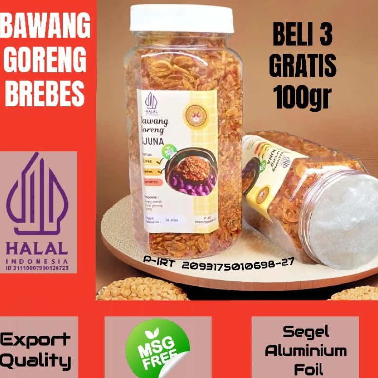 

[⋆P44$] ( BELI 3 100gr ) Bawang Goreng Asli Brebes | Bawang Merah Goreng Renyah Langsung Beli Gan