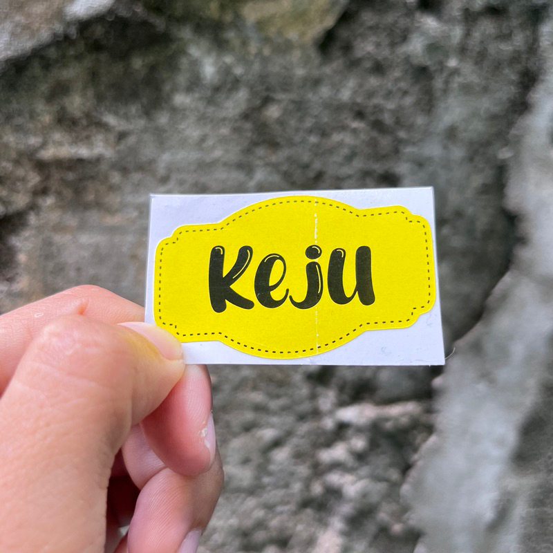 

Stiker Bumbu Dapur Anti Air Background Kuning Cerah Ukuran 5 x 3cm