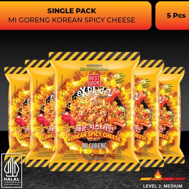 

KFCM3271 TERMURAH Best Wok Mi Goreng Korean Spicy Cheese 5 pcs