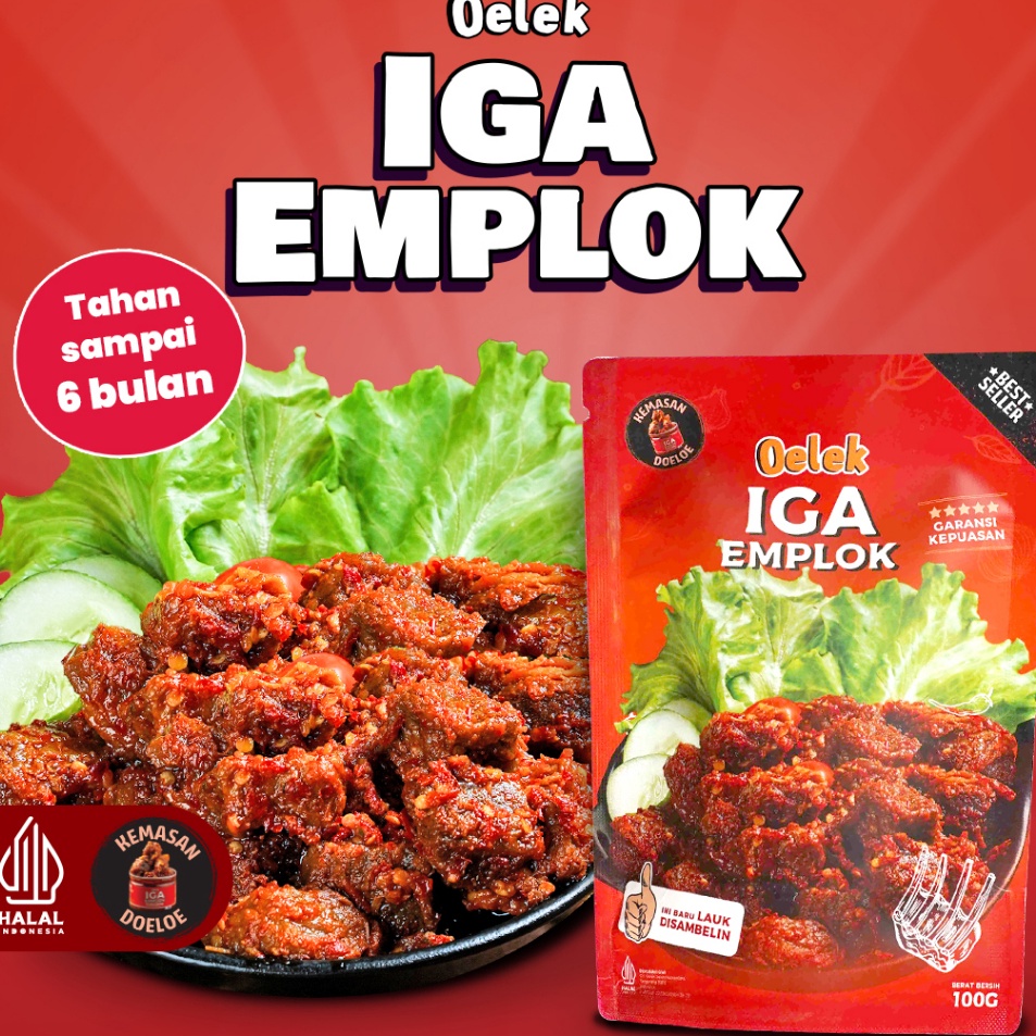 

LKLN4835 11.11 Iga Emplok Oelek (100gr) / Iga Mercon / Iga Sambal / Oseng Iga