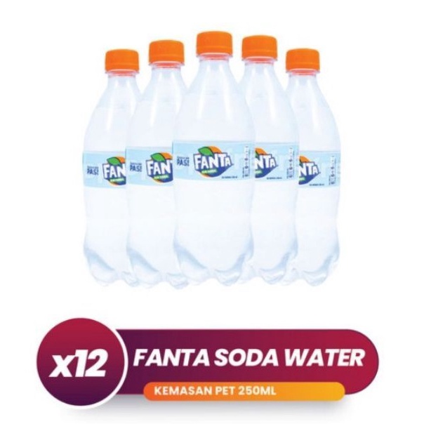 

Kir!m L@ngsung Fanta Soda Water Pet 250ml isi 12 [58]