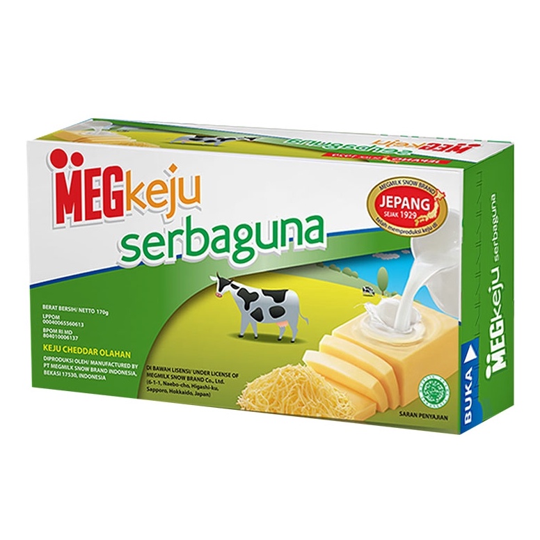 

Terk!!ni Keju Cheddar - Cheese Cheddar Meg Serbaguna 160gr [44]