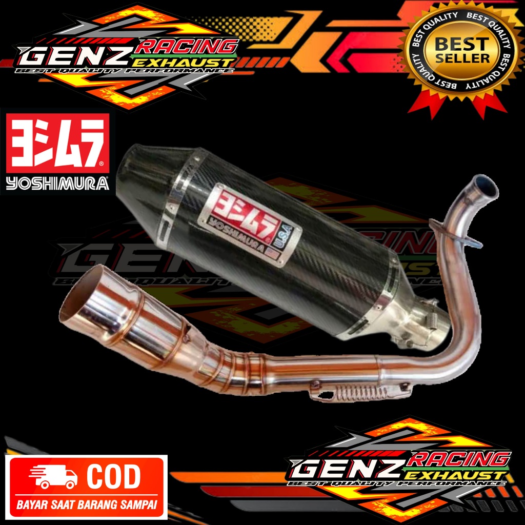 Knalpot Racing Yoshimura USA Matic Nmax Aerox Pcx Nmax Vario Beat Mio Scoopy DLL