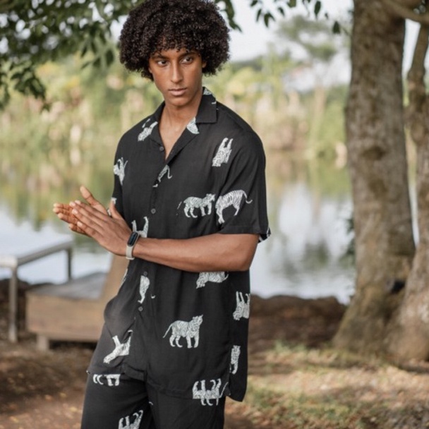 Jane Frey Clothing Setelan Piyama Pria | Freypv 8074 Reguler Fit Set Motif M-XL Kemeja Tie Dye Set B