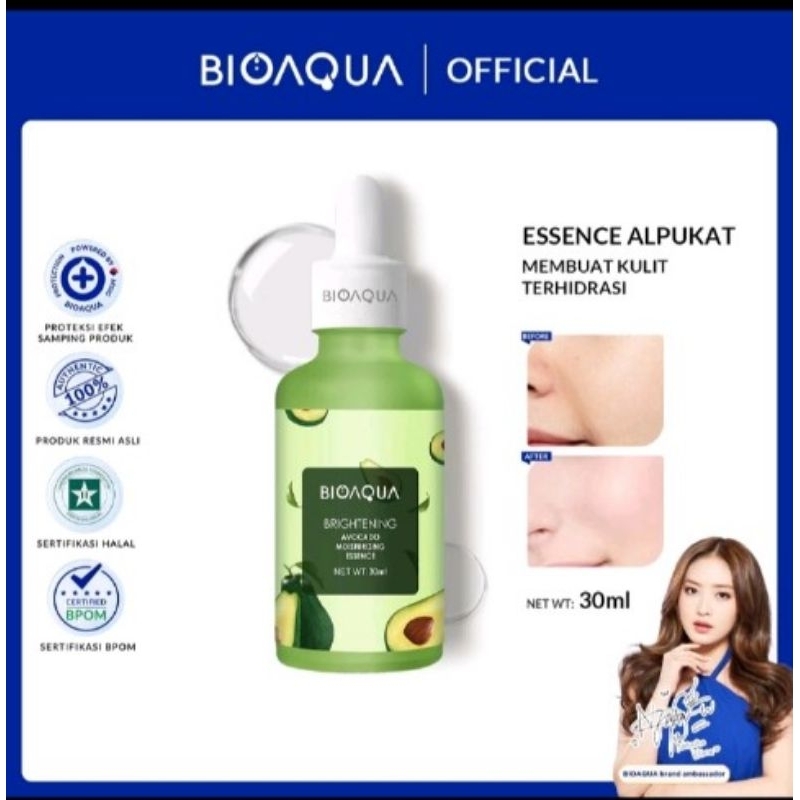 BPOM BIOAQUA Niacinome Avocado Moisturizing Essence 30ml Serum Wajah
