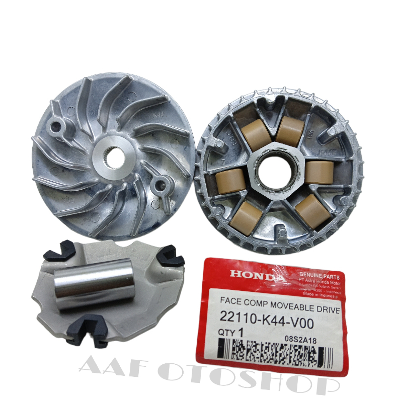 Paket 2 Item Kipas Rumah Roller K44 + Rumah Roller Assy Beat Pop / Beat esp 2014-2019 / Vario 110 Fi