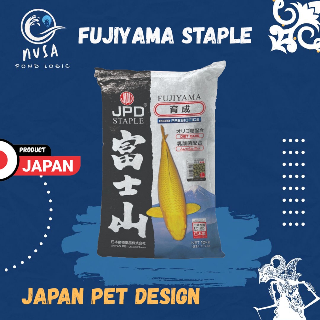 Pakan Koi JPD Fujiyama Staple 1Kg Repack Makanan Ikan Koi Japan
