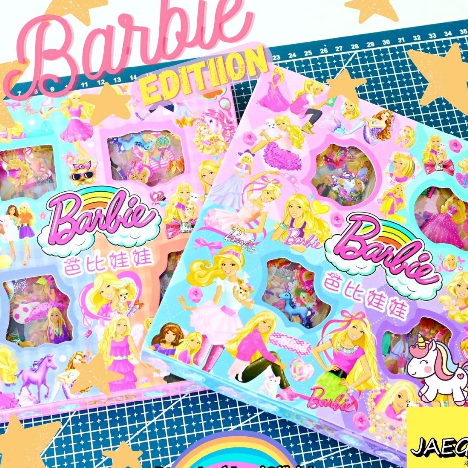 

JAEGi - Premium Barbie Sticker Box isi 100 Pcs Aesthetic Waterproof Sticker