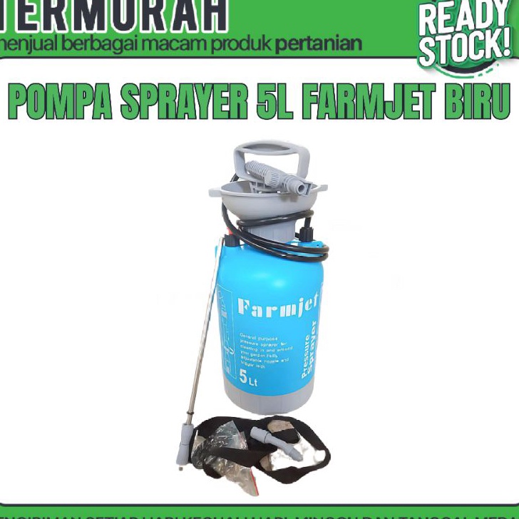 Belanja Online, Hemat Waktu dan Uang POMPA SPRAYER 5 LITER FARMJET BIRU (POMPA SPRAYER 5 LITER) 🜲