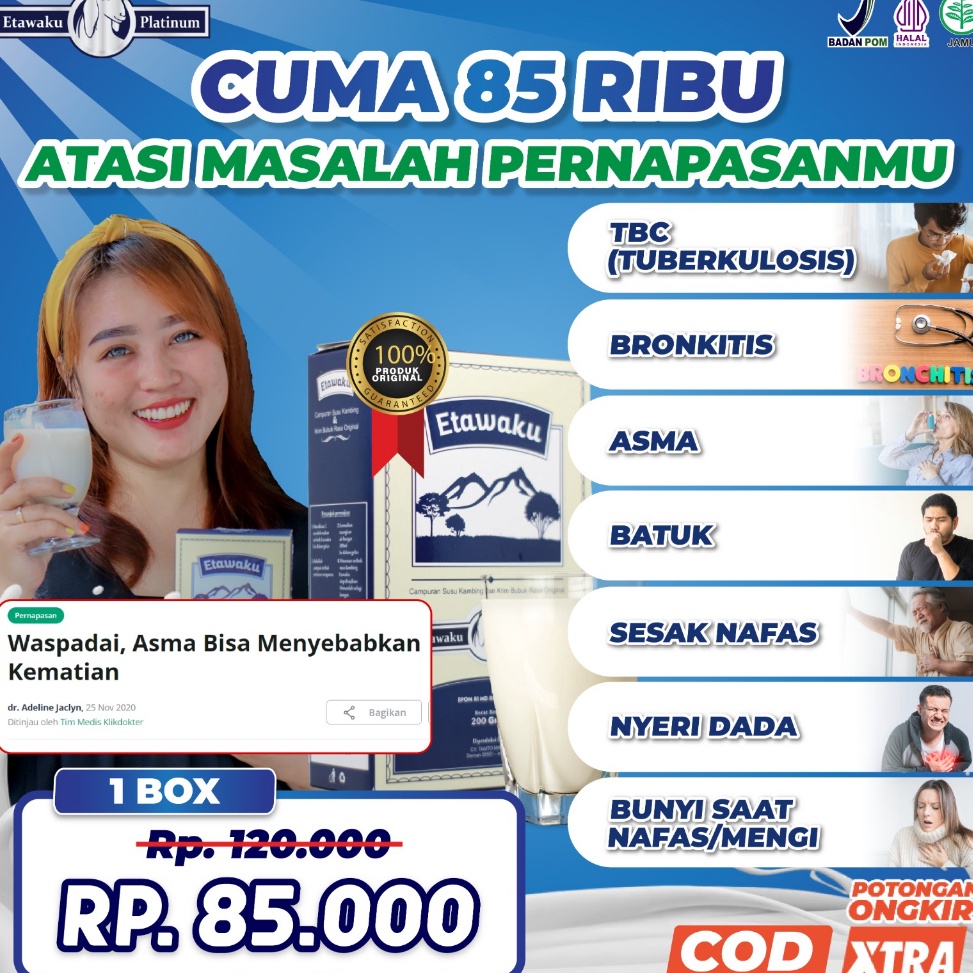 

MRPJ0558 8.8 Etawaku Platinum - Susu Kambing Etawa & Krimer Nabati Bubuk Susu Kualitas Premium 1 Box