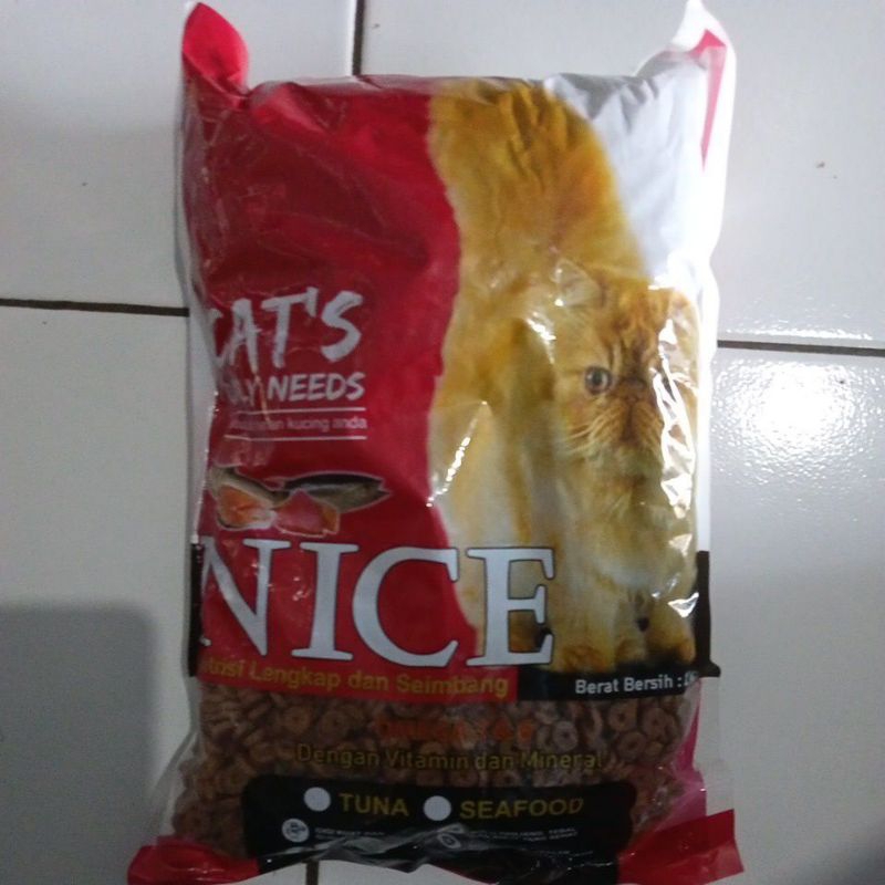 makanan kucing nice 1kg