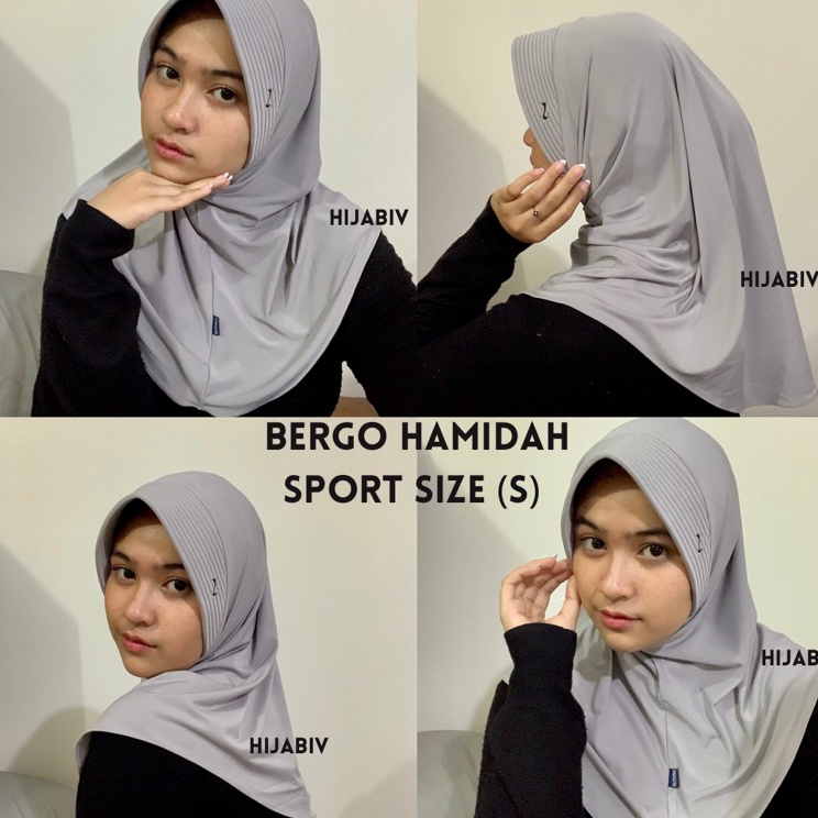 BERGO HAMIDAH SPORT ORI BERGO SPORT OLAHRAGA KERUDUNG SEKOLAH ANAK JILBAB INSTAN