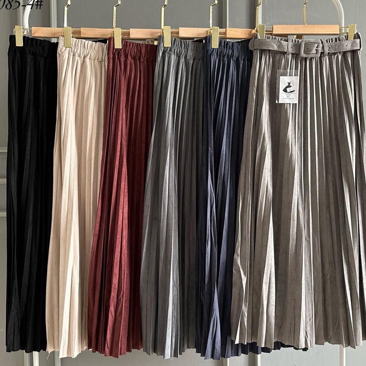 NEW COLOR Rok Plisket Suede Karina/Rok Plisket Import suede