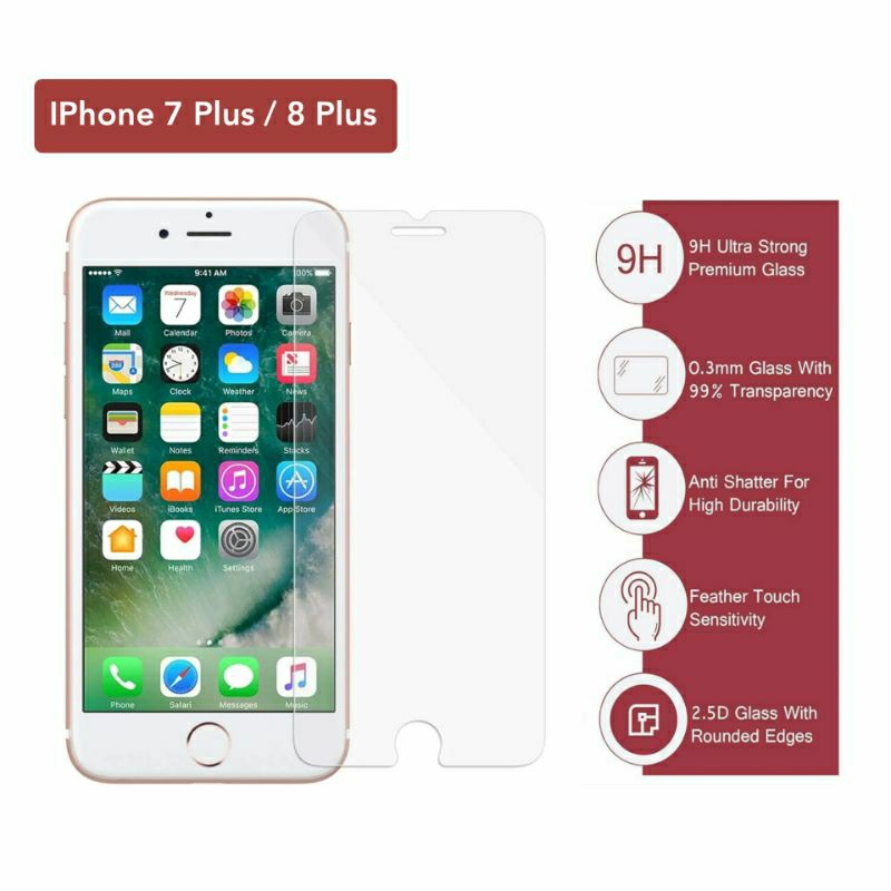 Tempered Glass Iphone 7+ 8+ Iphone 7 Plus 8 Plus