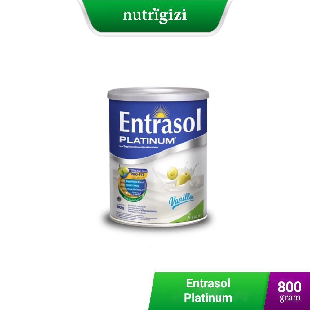 Nutrigizi | Entrasol Senior Platinum 800 gram Susu Bergizi untuk Lansia Perawatan Penyembuhan