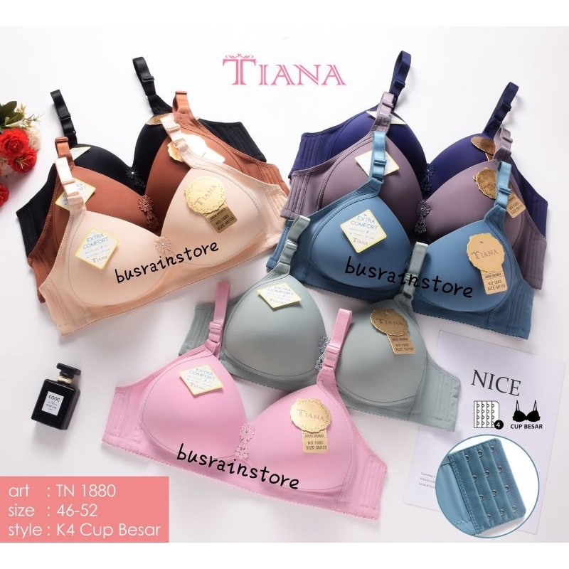 BH TIANA 1880/1780 UK 46-52 cup JUMBO tanpa kawat /BH Tiana
