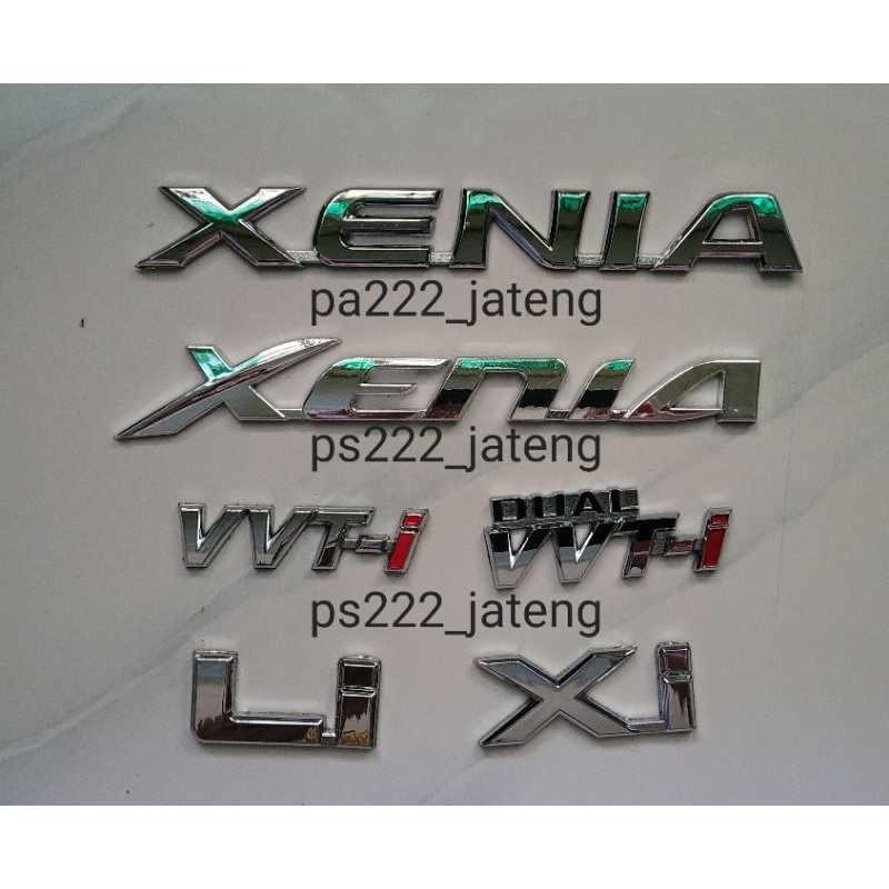 Emblem xenia lama xenia new/emblem logo vvti /dual vvti li xi/emblem xenia