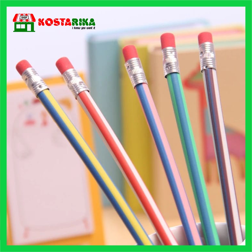 

Pensil Lentur Fleksibel Pencil Gulung Flexibel Unik Lucu