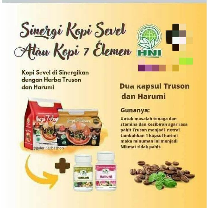 

Sinergi kopi sevel atau kopi 7 elemen hni