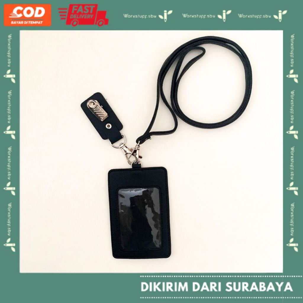 

Card Penjepit Name Tag Hitam Custom Logo Perusahaan Satuan Termurah