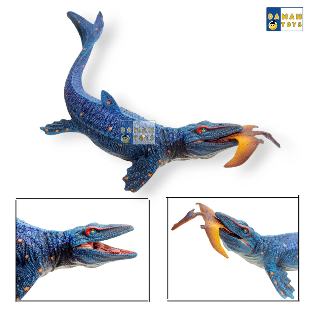 Figure DInosaurus Mosasaurus vs Pterosaurus Dino