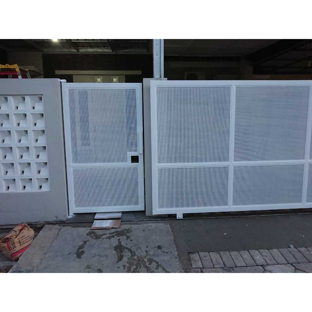 pagar expanda minimalis / pagar perforated sidoarjo