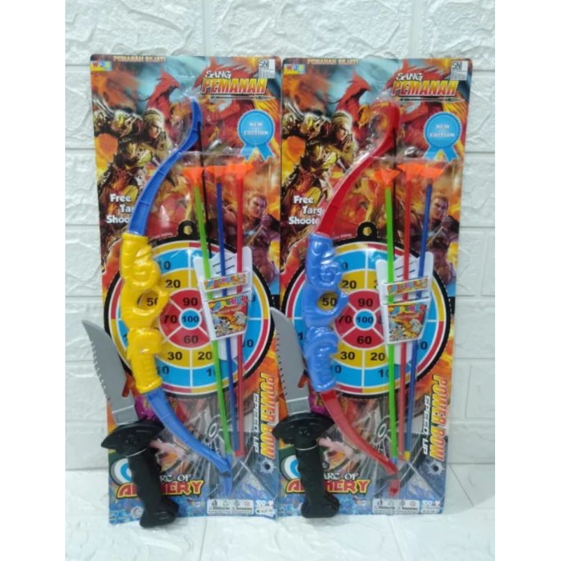 mainan panah-panahan set / mainan panah plastik / mainan panahan wjs 132