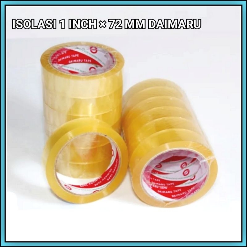 

1 Slop Isolasi 1 Inch Daimaru 24 Mm × 72 Yard Isi 6 Pcs