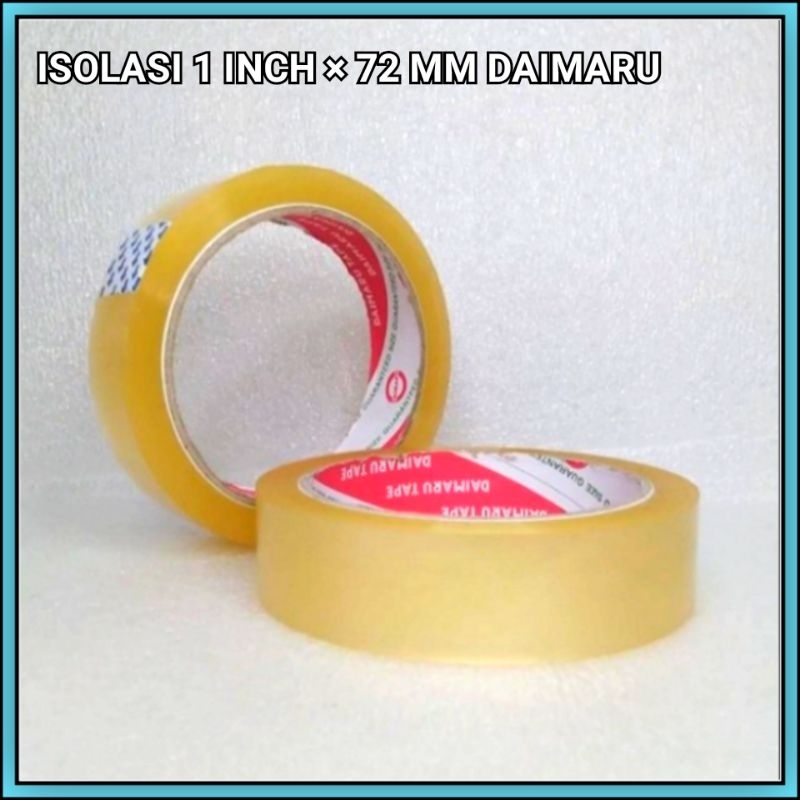 

1 Rol Isolasi Bening Daimaru 1 Inch 24 Mm × 72 Yard