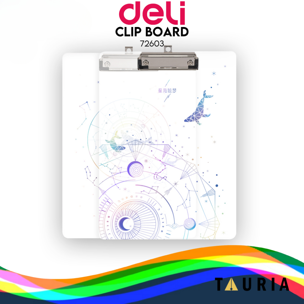 

Deli Vertical Clipboard Papan Jalan A4 Bahan Plastik PP 72603