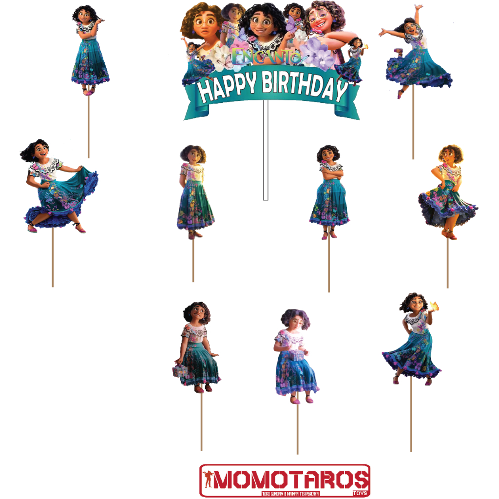Topper cake Mirabel solo Encanto disney isi 10 pcs