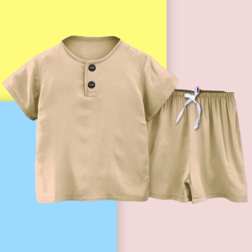 Setelan Kiano Baju Setelan Anak Laki Laki 1 2 3 Tahun Polos Kaos Setelan Anak Laki Laki Anak Perempu