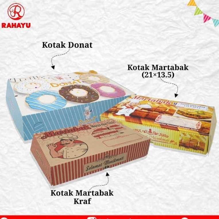 KOTAK DONAT KOTAK MARTABAK KRAFT KOTAK MARTABAK ISI 10