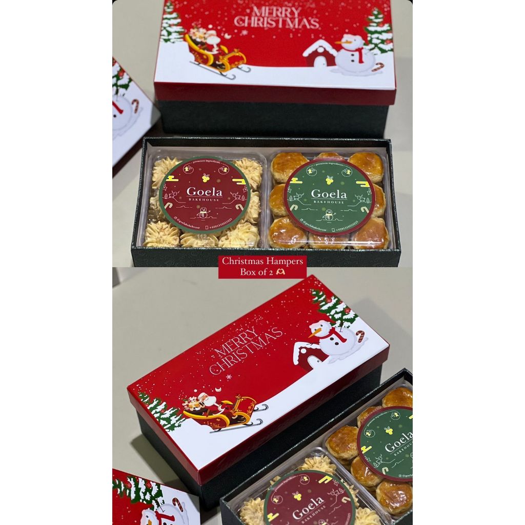 

Christmas Hampers Natal Kue Kering Nastar Kastengel Sagu Keju Bolu Chiffon Homemade