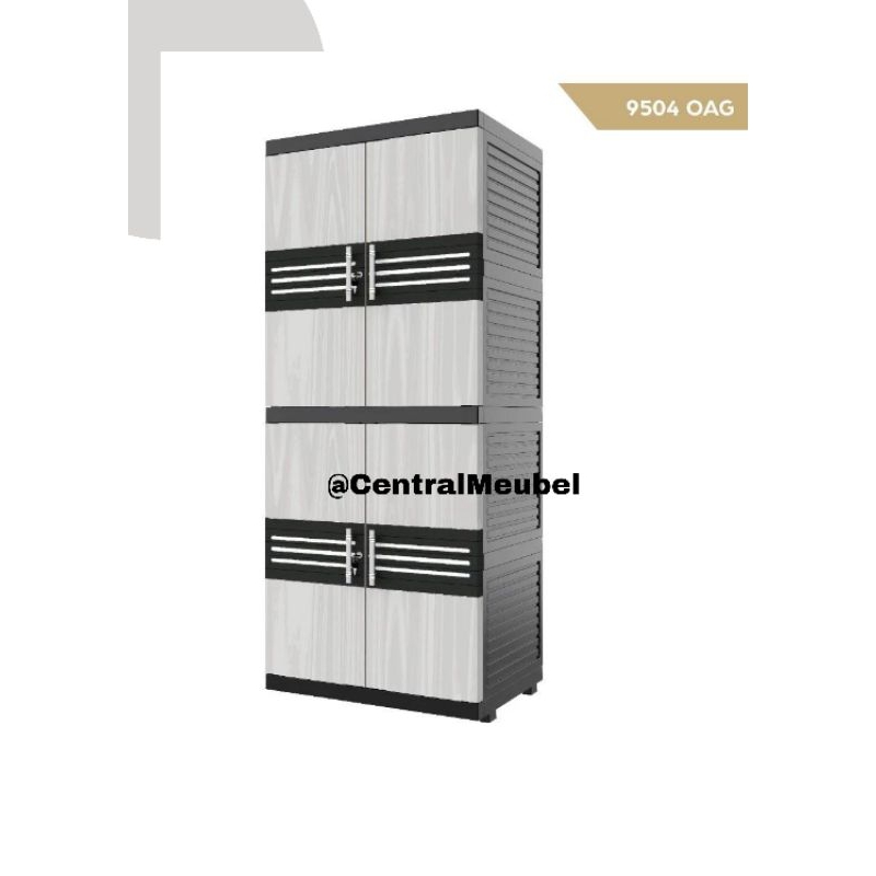 Lemari Pakaian Plastik - Naiba 9504 Non Miror - Bandung