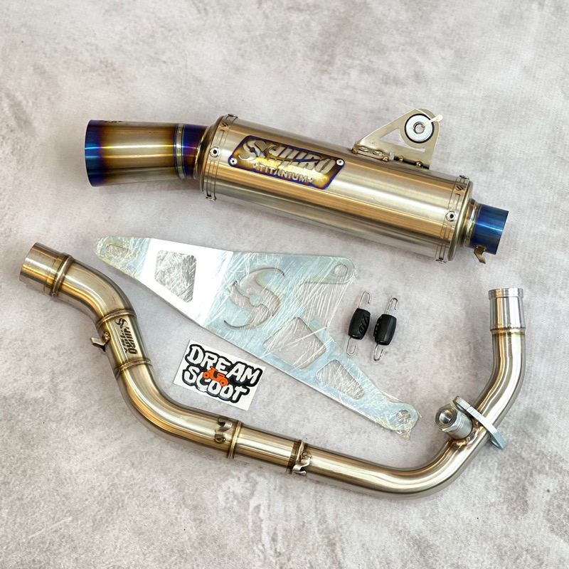 Knalpot Shijiro RC Power CT Titanium Inlet 38 Vespa sprint Vespa Primavera Vespa S Vespa LX Shijiro 