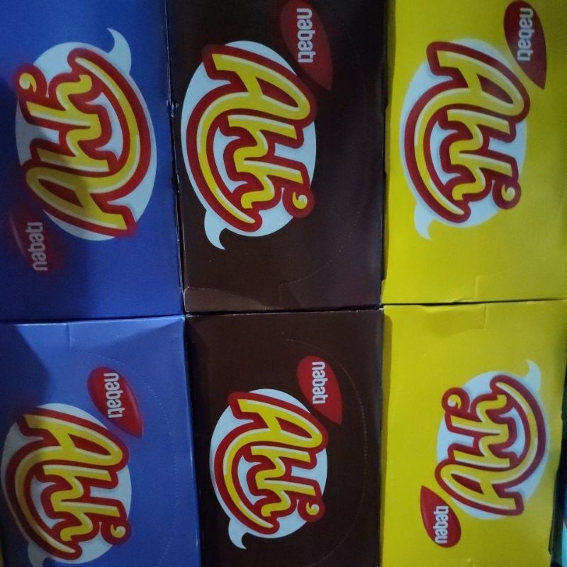 

nabati Ahh makanan ringan ekstrudat salut krim aneka rasa isi 20 pcs