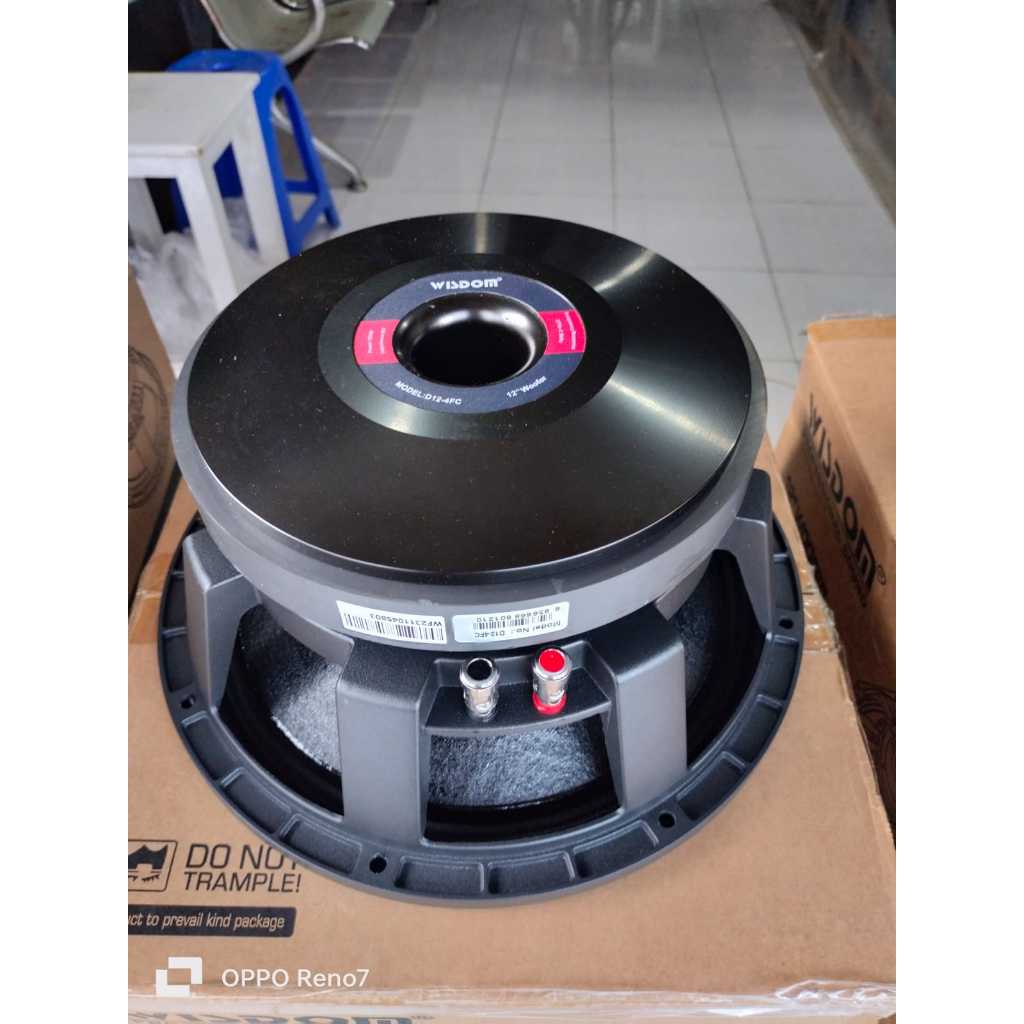 SPEAKER WISDOM WOOFER D12-4FC VOICE COIL 4"